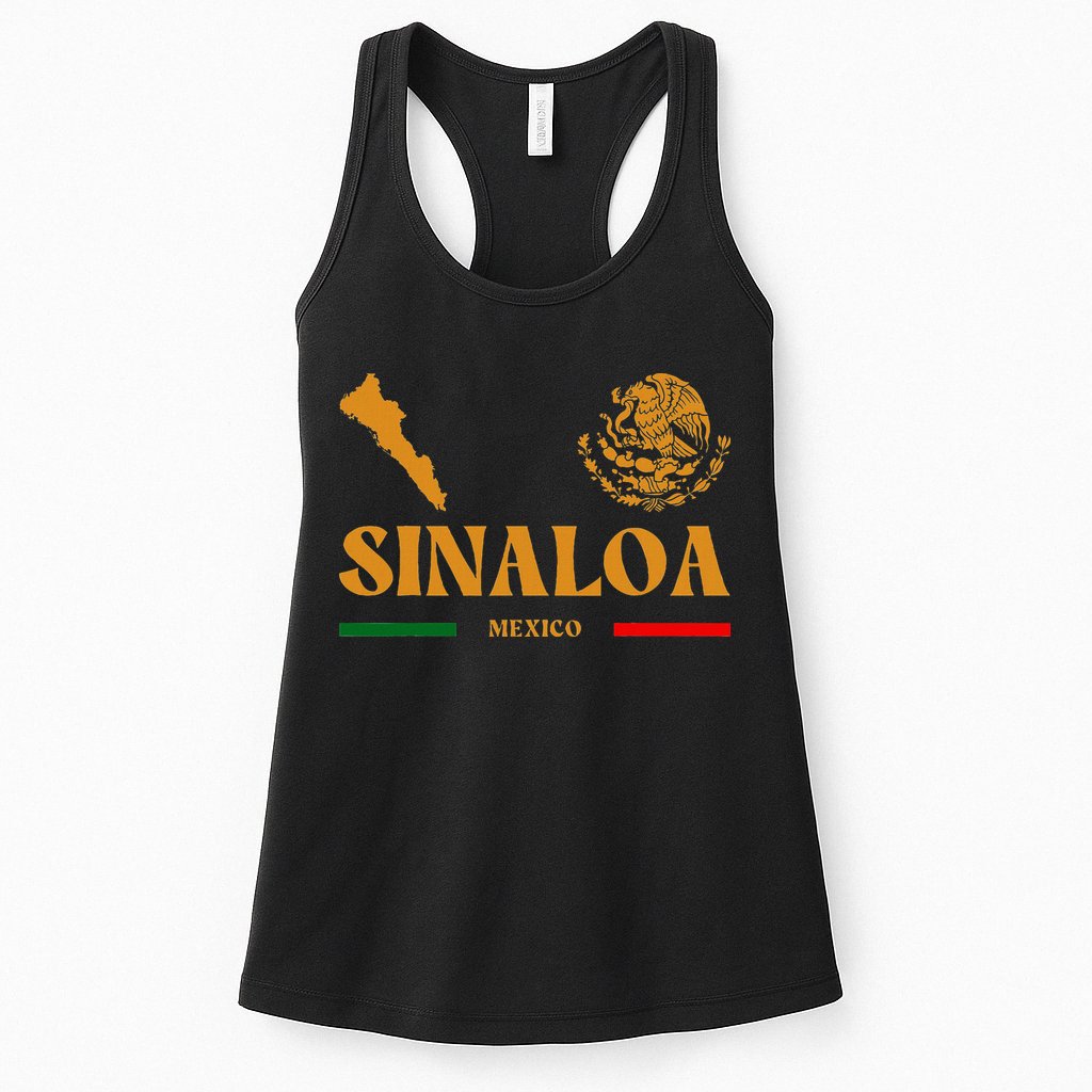 Sinaloa Mexico With Mexican Emblem Sinaloa Womens Tank Top