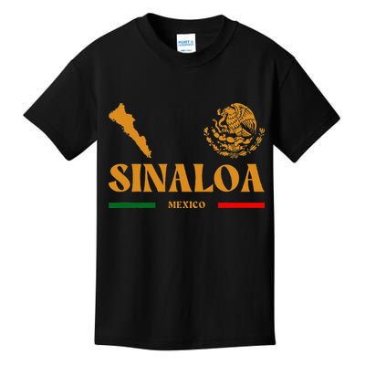 Sinaloa Mexico With Mexican Emblem Sinaloa Kids T-Shirt