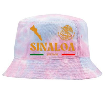 Sinaloa Mexico With Mexican Emblem Sinaloa Tie-Dyed Bucket Hat