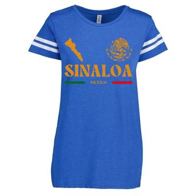 Sinaloa Mexico With Mexican Emblem Sinaloa Enza Ladies Jersey Football T-Shirt