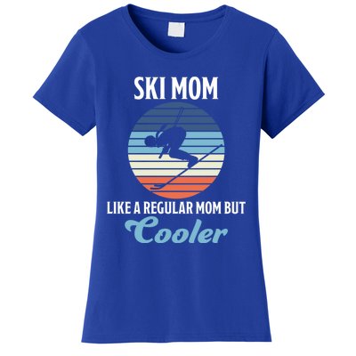 Skiing Mum Winter Sports Slopes Mum Skier Funny Gift Women's T-Shirt