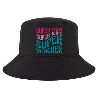 Super Mom Wife Teacher Mother's Day Gift Cool Comfort Performance Bucket Hat