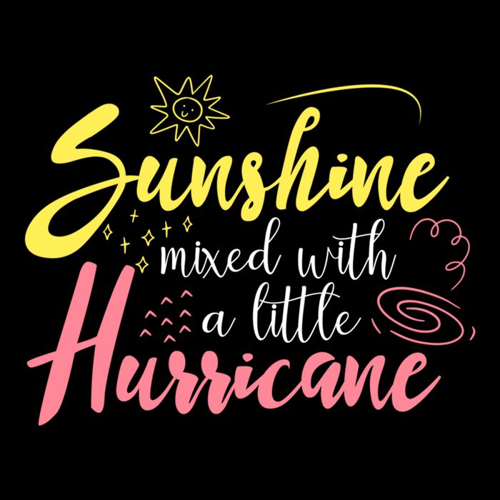 Sunshine Mixed With A Little Hurricane Positive Vibes Cute Gift Flexfit Unipanel Trucker Cap