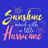 Sunshine Mixed With A Little Hurricane Positive Vibes Cute Gift Button