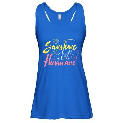 Sunshine Mixed With A Little Hurricane Positive Vibes Cute Gift Ladies Essential Flowy Tank