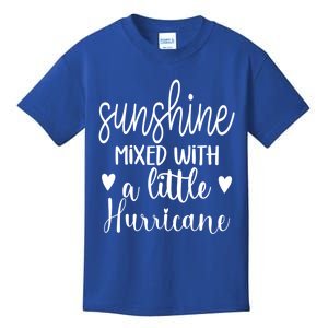 Sunshine Mixed With A Little Hurricane Strong And Confidence Gift Kids T-Shirt