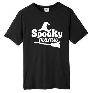 Spooky Mama Witch Broom Halloween Tall Fusion ChromaSoft Performance T-Shirt