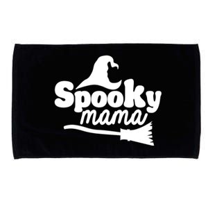 Spooky Mama Witch Broom Halloween Microfiber Hand Towel