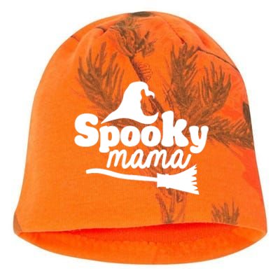 Spooky Mama Witch Broom Halloween Kati - Camo Knit Beanie