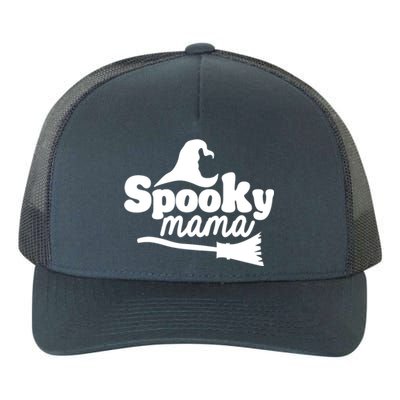 Spooky Mama Witch Broom Halloween Yupoong Adult 5-Panel Trucker Hat