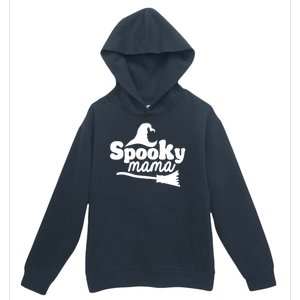 Spooky Mama Witch Broom Halloween Urban Pullover Hoodie