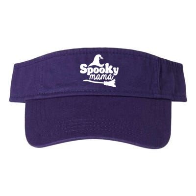 Spooky Mama Witch Broom Halloween Valucap Bio-Washed Visor