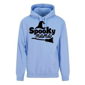 Spooky Mama Witch Broom Halloween Unisex Surf Hoodie