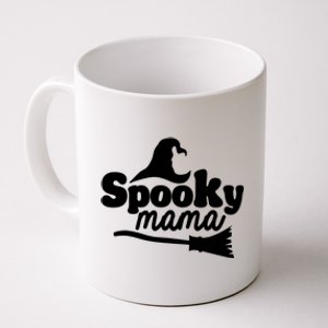 Spooky Mama Witch Broom Halloween Coffee Mug