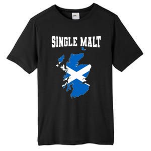 Single Malt Whisky Scotch Lovers Scotland Flag Tall Fusion ChromaSoft Performance T-Shirt