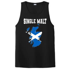 Single Malt Whisky Scotch Lovers Scotland Flag PosiCharge Competitor Tank