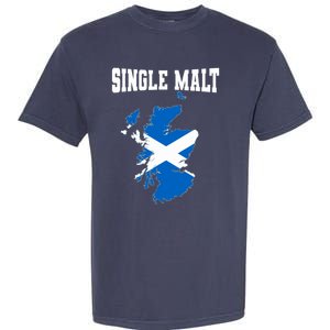 Single Malt Whisky Scotch Lovers Scotland Flag Garment-Dyed Heavyweight T-Shirt