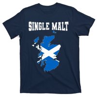 Single Malt Whisky Scotch Lovers Scotland Flag T-Shirt