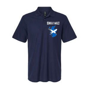 Single Malt Whisky Scotch Lovers Scotland Flag Softstyle Adult Sport Polo