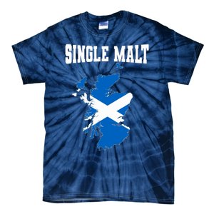 Single Malt Whisky Scotch Lovers Scotland Flag Tie-Dye T-Shirt