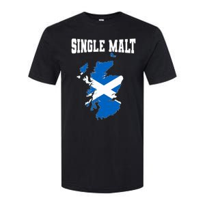 Single Malt Whisky Scotch Lovers Scotland Flag Softstyle CVC T-Shirt