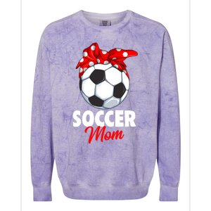 Soccer Mom Wo Colorblast Crewneck Sweatshirt