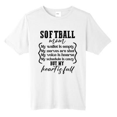 Softball Mom Wallet Is Empty Heart Is Full Tall Fusion ChromaSoft Performance T-Shirt