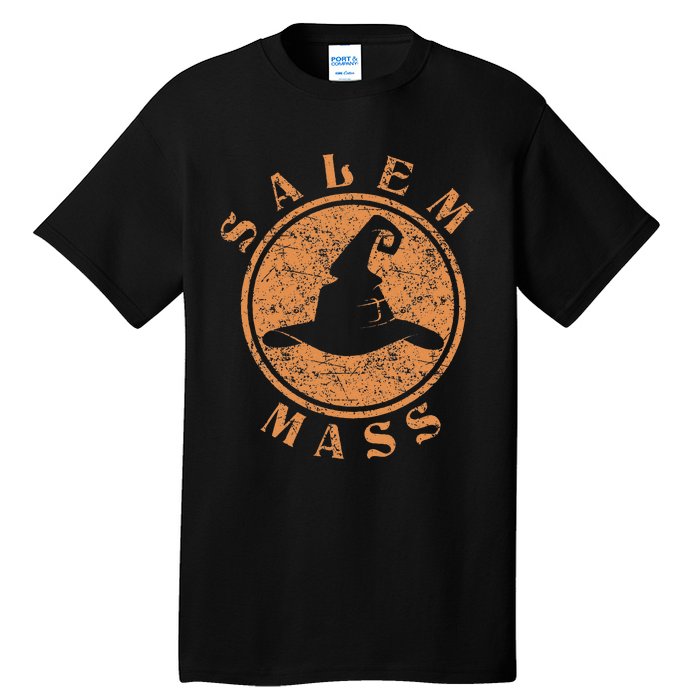 Salem Mass Witch Trials Wiccan Symbol Womens Halloween Tall T-Shirt