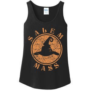 Salem Mass Witch Trials Wiccan Symbol Womens Halloween Ladies Essential Tank