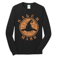 Salem Mass Witch Trials Wiccan Symbol Womens Halloween Tall Long Sleeve T-Shirt