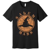 Salem Mass Witch Trials Wiccan Symbol Womens Halloween Premium T-Shirt