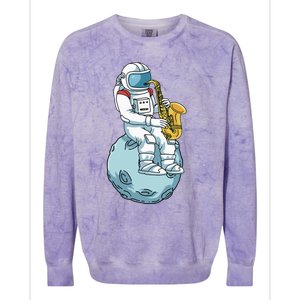 Saxophone Men Women Saxophonist Gifts Jazz Music Colorblast Crewneck Sweatshirt