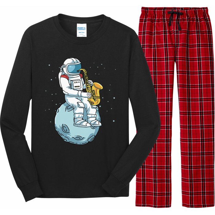 Saxophone Men Women Saxophonist Gifts Jazz Music Long Sleeve Pajama Set