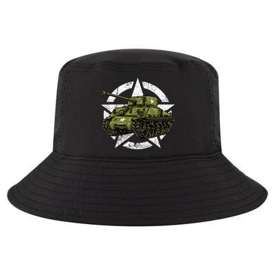 Sherman M4 World War 2 Army Tank Vintage Tank A Military Cool Comfort Performance Bucket Hat