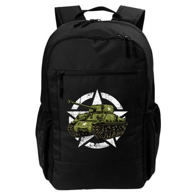 Sherman M4 World War 2 Army Tank Vintage Tank A Military Backpack