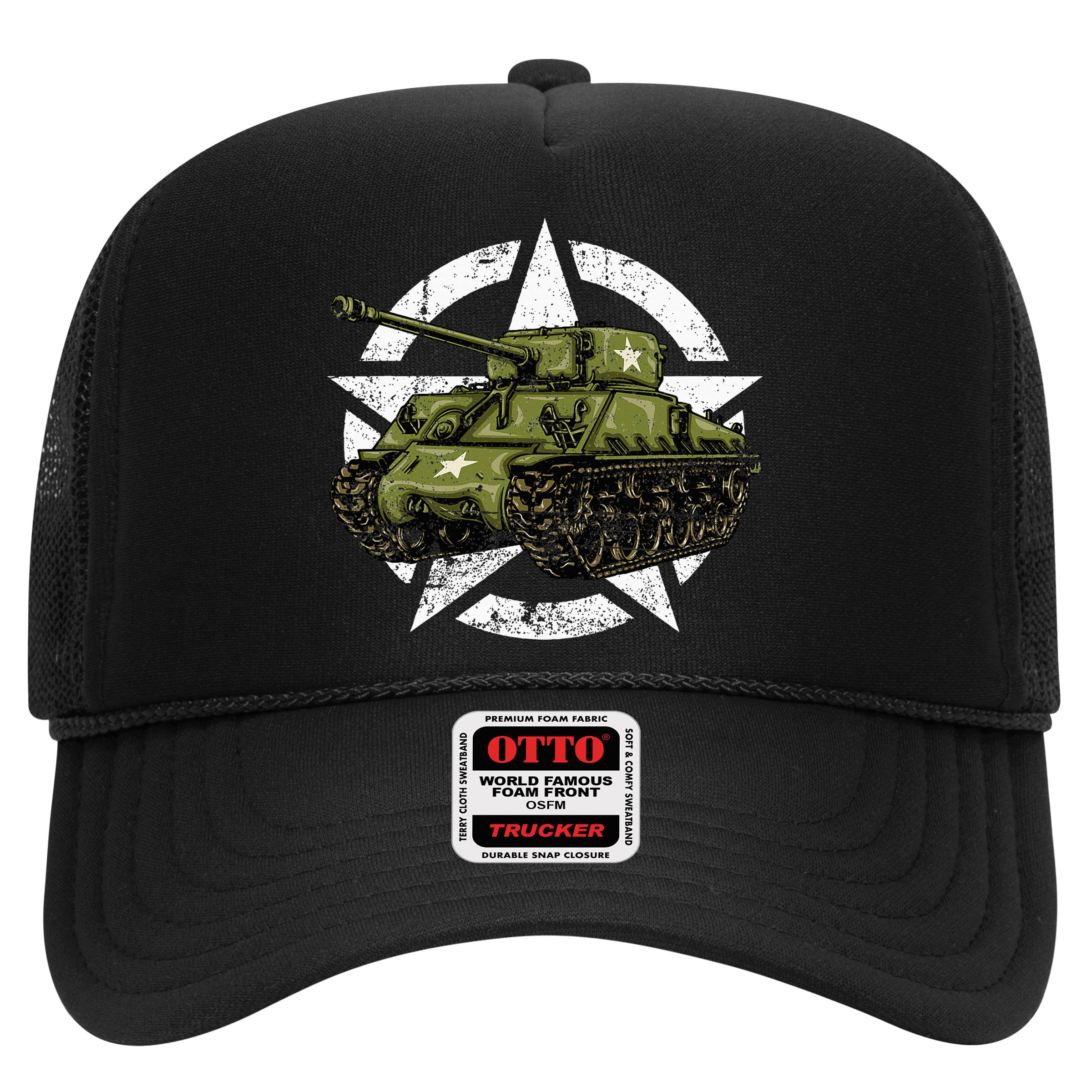 Sherman M4 World War 2 Army Tank Vintage Tank A Military Hat