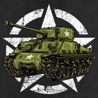 Sherman M4 World War 2 Army Tank Vintage Tank A Military Hat