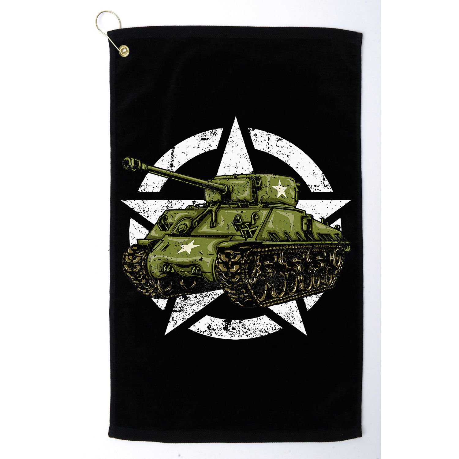 Sherman M4 World War 2 Army Tank Vintage Tank A Military Golf Towel