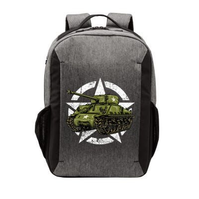 Sherman M4 World War 2 Army Tank Vintage Tank A Military Vector Backpack