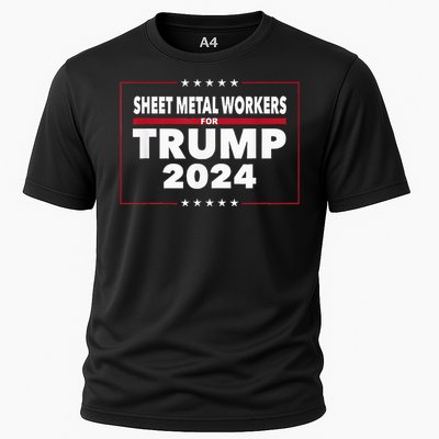 Sheet Metal Workers For Trump 2024 President Cooling Performance Crew T-Shirt