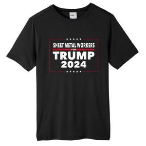 Sheet Metal Workers For Trump 2024 President Tall Fusion ChromaSoft Performance T-Shirt