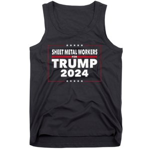 Sheet Metal Workers For Trump 2024 President Tank Top