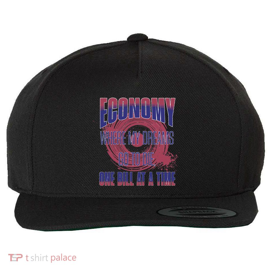 Sarcastic Money Woes Cynical Economy Joke Wool Snapback Cap