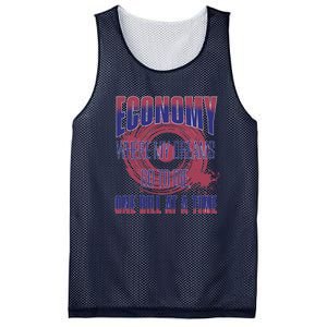 Sarcastic Money Woes Cynical Economy Joke Mesh Reversible Basketball Jersey Tank