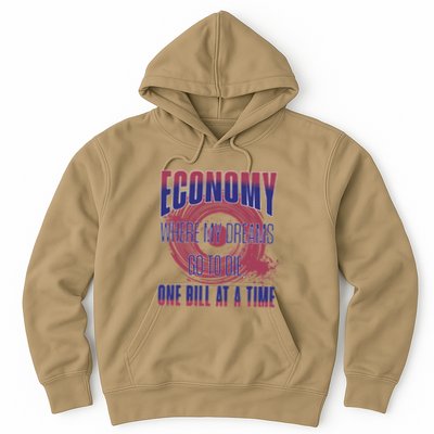 Sarcastic Money Woes Cynical Economy Joke Hoodie
