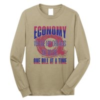 Sarcastic Money Woes Cynical Economy Joke Long Sleeve Shirt