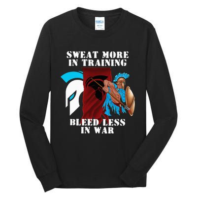 Sweat More Warrior  Bozz Gear by BattleBozzy Tall Long Sleeve T-Shirt