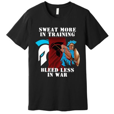 Sweat More Warrior  Bozz Gear by BattleBozzy Premium T-Shirt