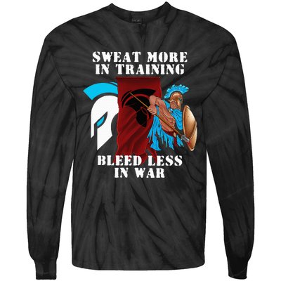 Sweat More Warrior  Bozz Gear by BattleBozzy Tie-Dye Long Sleeve Shirt