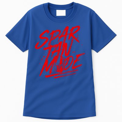 Spartan Mode Workout Gladiator Beast Gym Quote Gift Tall T-Shirt
